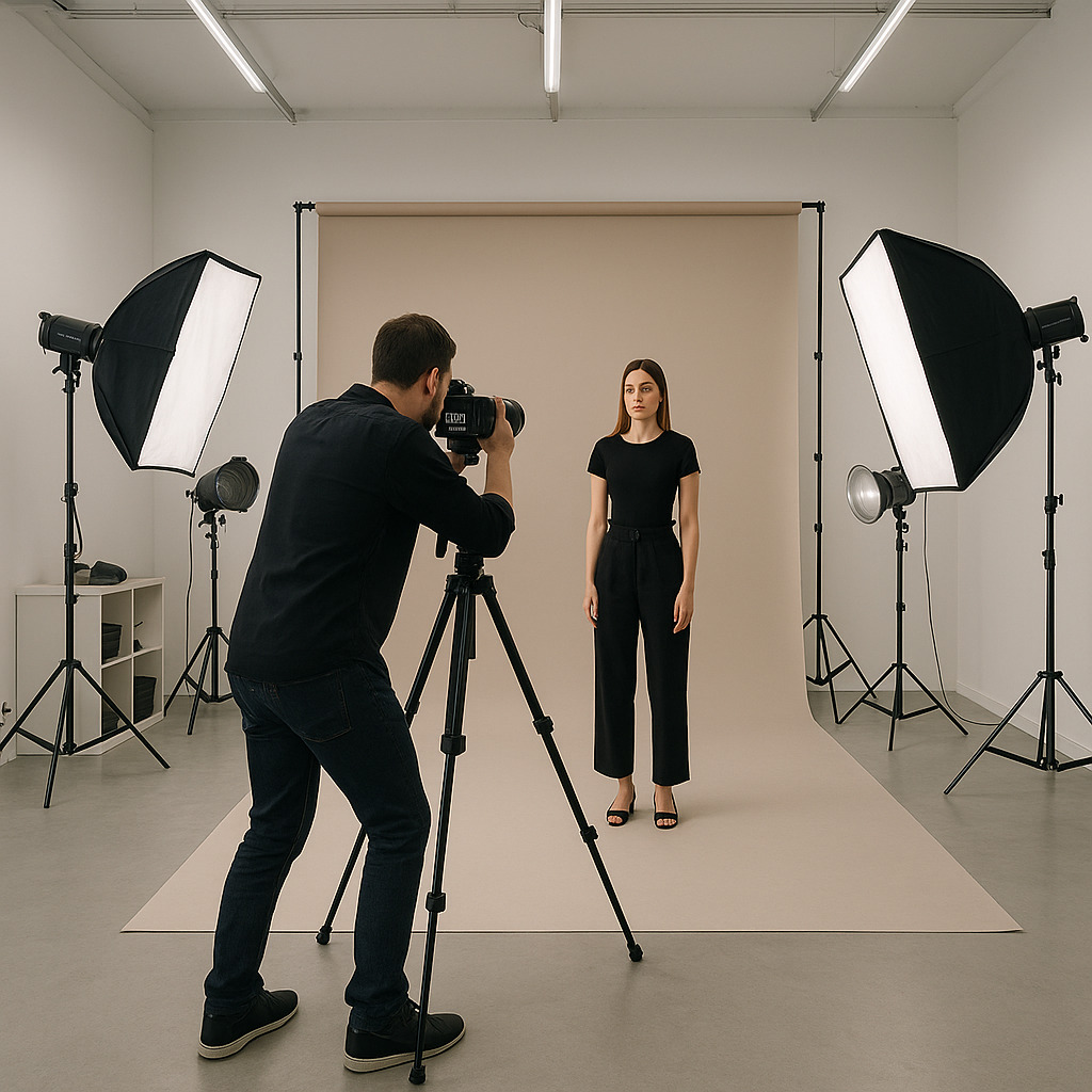 PhotoMoto professional camera in studio setup